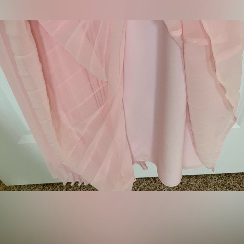 White House Black Market Light Pink Maxi Dress - Picture 6 of 8